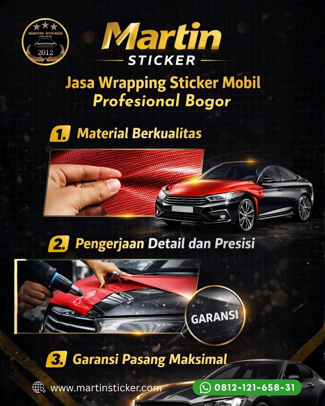Banner Wrapping Sticker Mobil Bogor