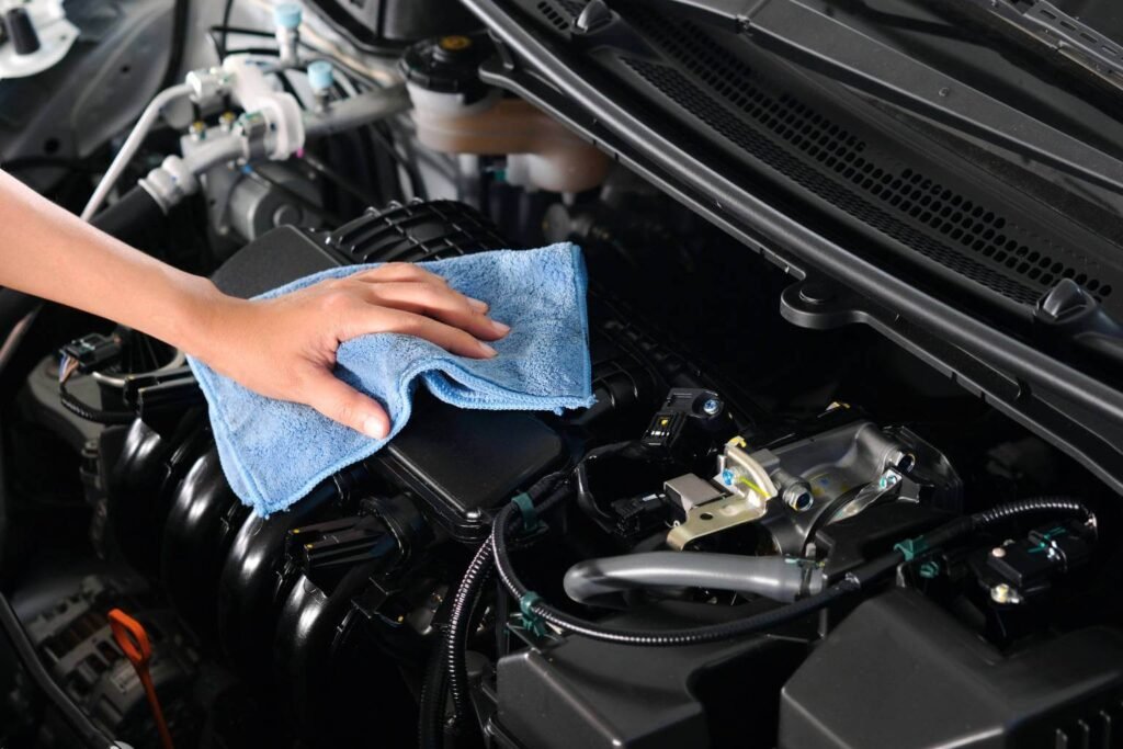Cuci mobil dengan kain microfiber